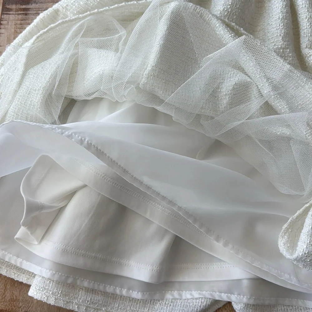 NWOT GB Girls cream dress size 8